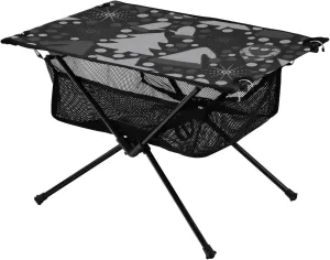 Bolaz Outdoor Folding Portable Picnic Camping Table-Geometric Wave Point,Storage Mesh for Camping Gear Accessories, Hiking, Mountaineering, Outdoor Travel