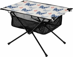 Bolaz Outdoor Folding Portable Picnic Camping Table-French Bulldog and Anchor,Storage Mesh for Camping Gear Accessories, Hiking, Mountaineering, Outdoor Travel