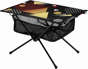 Bolaz Outdoor Folding Portable Picnic Camping Table-Geometric Triangle Blacck,Storage Mesh for Camping Gear Accessories, Hiking, Mountaineering, Outdoor Travel