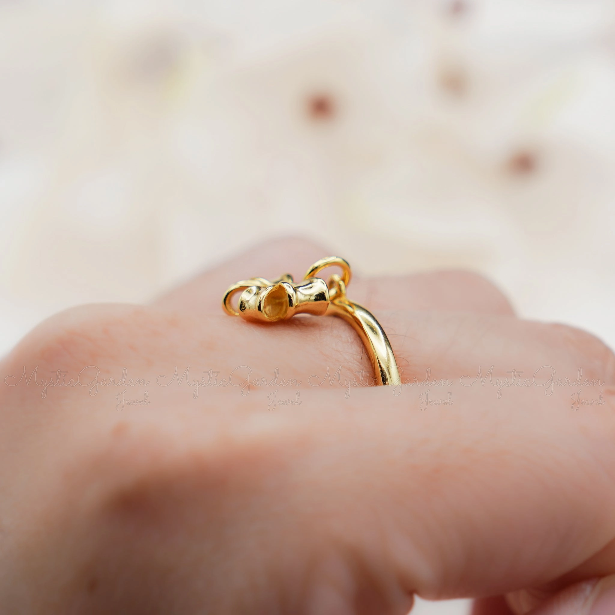 Bow Tie Charm Ring