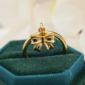 Bow Tie Charm Ring