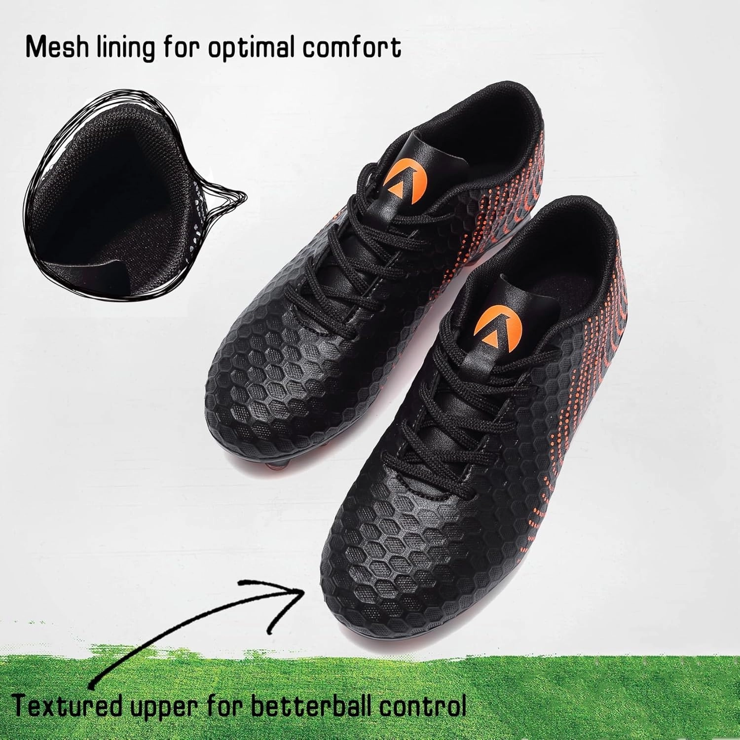 Boys Girls Soccer Cleats Kids Youth Firm Groud Soccer Shoes Athletic Outdoor Trainning Football Shoes Cleats