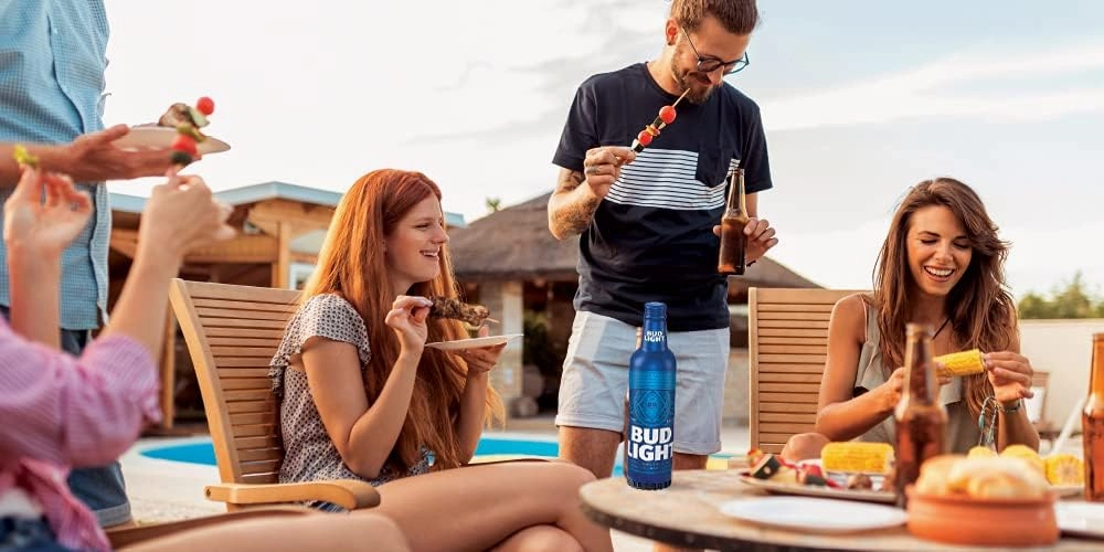 Bud Light Aluminum Bottle Designed Bluetooth Speaker with a Rechargeable Battery and up to 6 Hours of Playtime