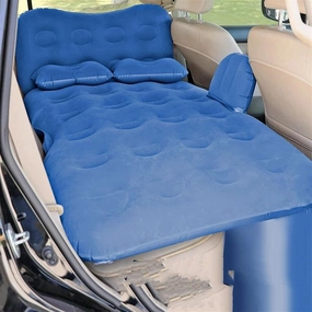 Camping Inflatable Mattress, Car Inflatable Mattress, Car Back Seat Sleeping Mat, SUV Universal Mattress, Portable Travel Air Mattress (Blue)