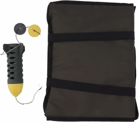 Carp Fishing Unhooking Mat, 31.5 x 13.8in Portable Foldable Fishing Unhooking Mat with Bait Cage, 3 Fold Design Fishing Landing Mat Carp Fishing Accessories for Fathers, Friends