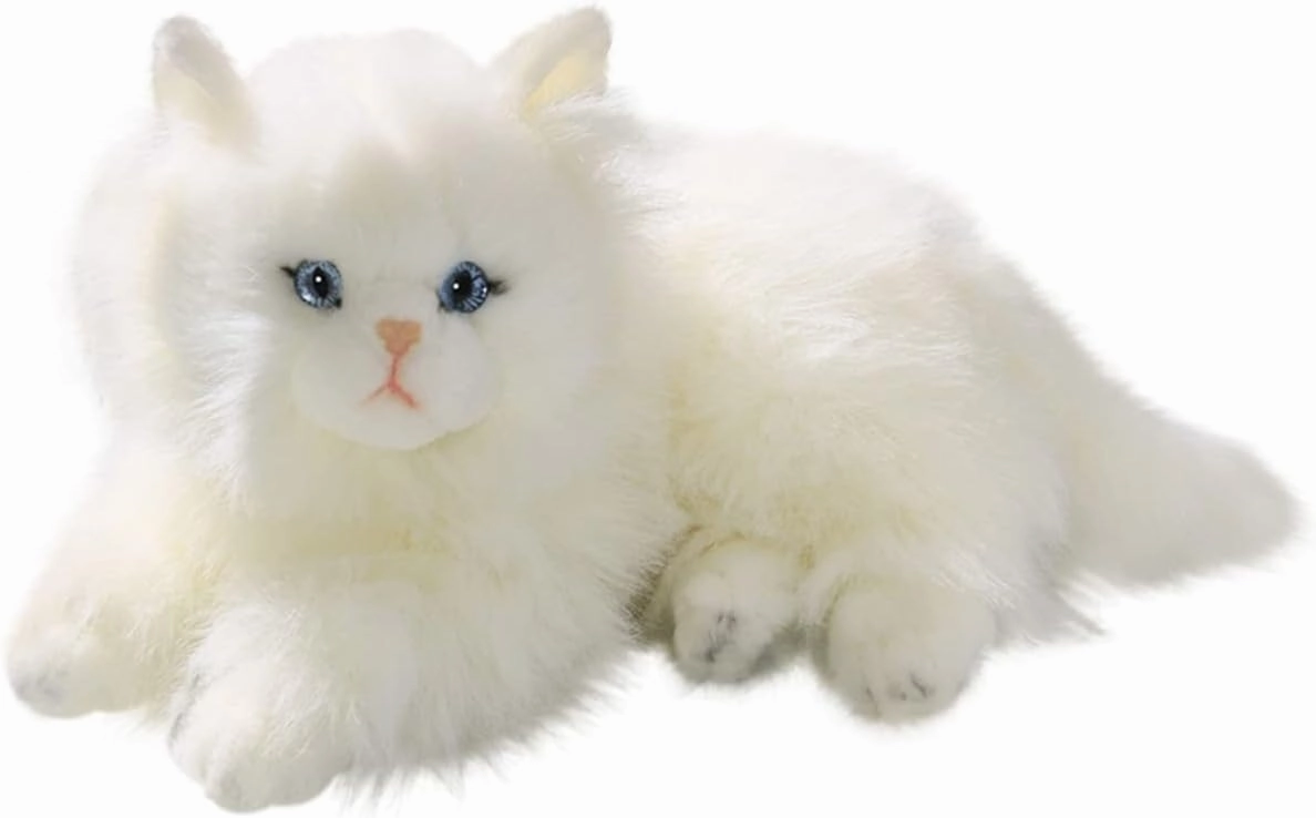 Cat, Persian White, 12 inches, 30cm, Plush Toy, Soft Toy, Stuffed Animal 3199