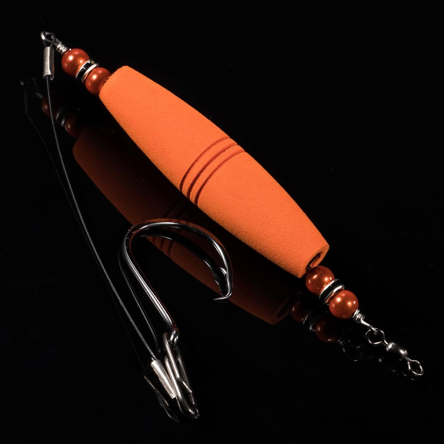 Catfish Float Rigs Fishing Bobbers Popping Corks Catfishing Equipment Tackle Combo EVA Peg High Buoyancy Body Circle Hooks Weight (Pack of 4, 2.5"/3" Float)