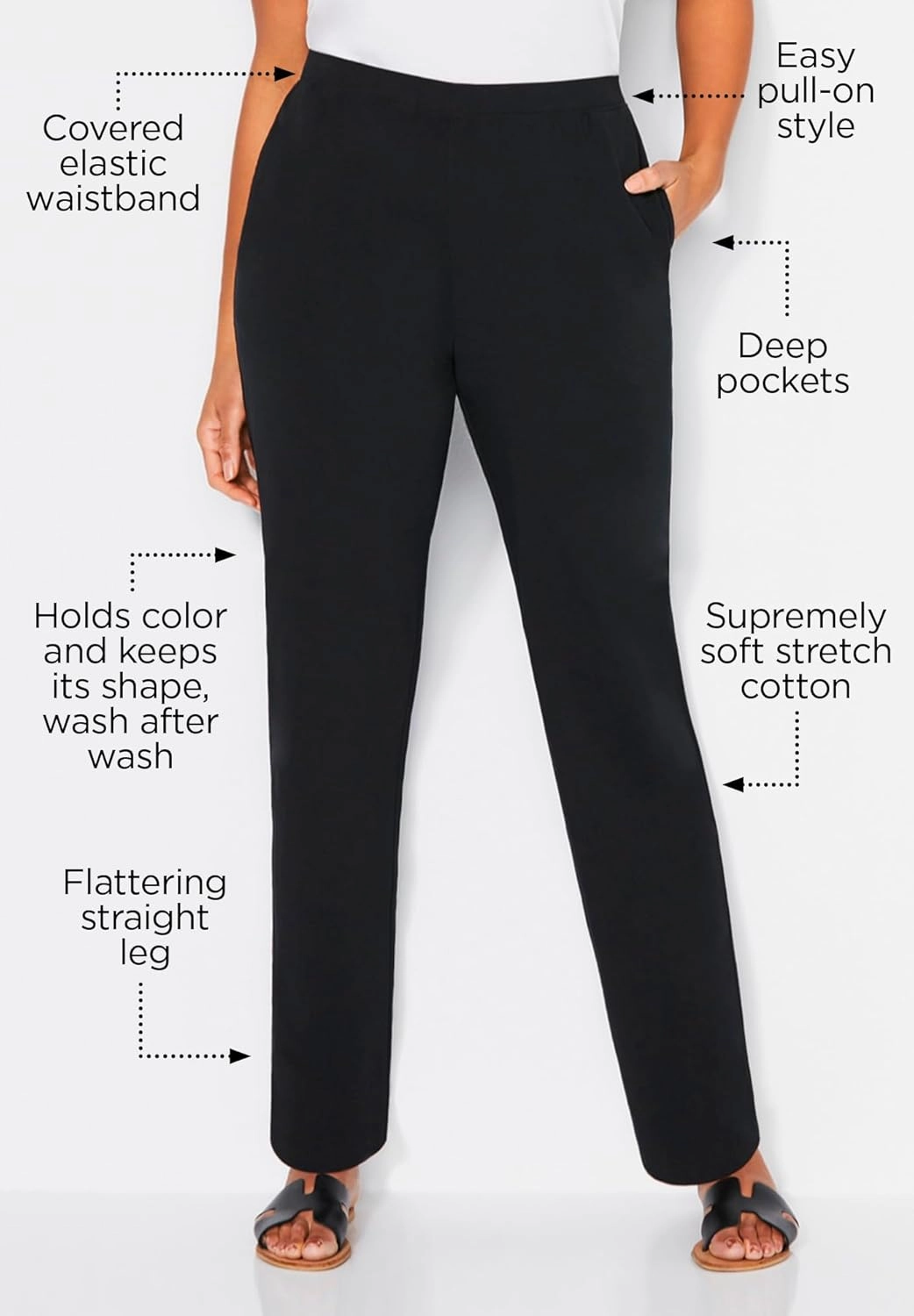 Catherines Women's Plus Size Suprema Pant