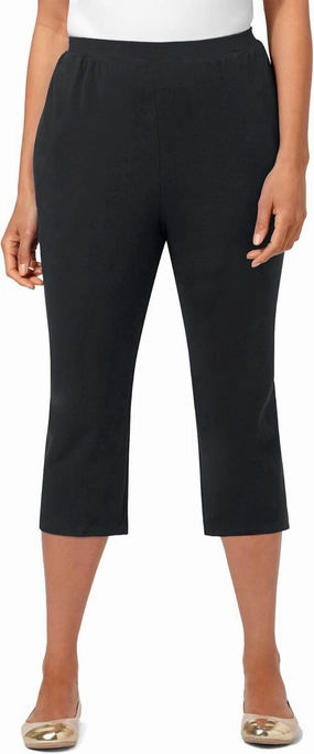 Catherines Women's Plus Size Tall Suprema Capri (with Pockets)