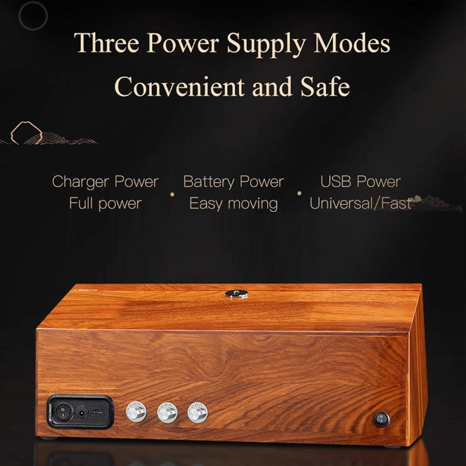 Chandelier Watch Winder Box for 6 Automatic Watches Solid Wood Watch Storage Box Flexible Watch Pillows Quiet Motor 5 Rotation Modes Chandelier