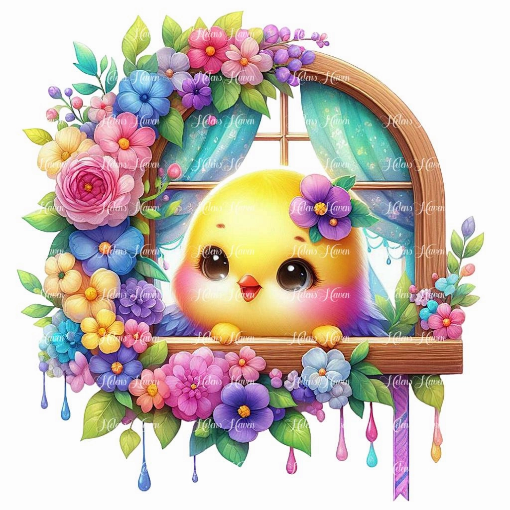 Chick in a Window