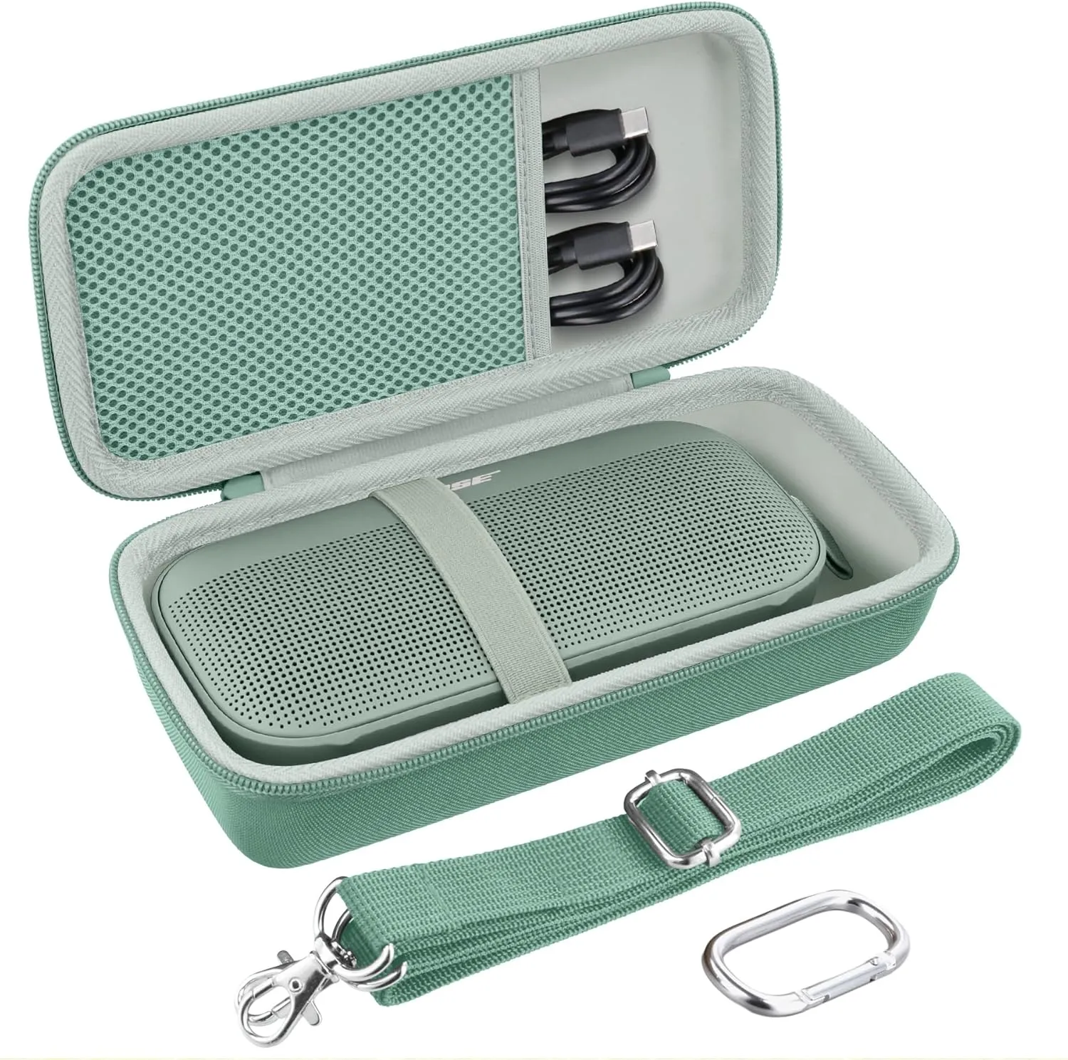 co2CREA Hard Travel Case Replacement for Bose New SoundLink Flex 2nd Gen/Bose SoundLink Flex Bluetooth Portable Speaker (Alpine Sage Case)