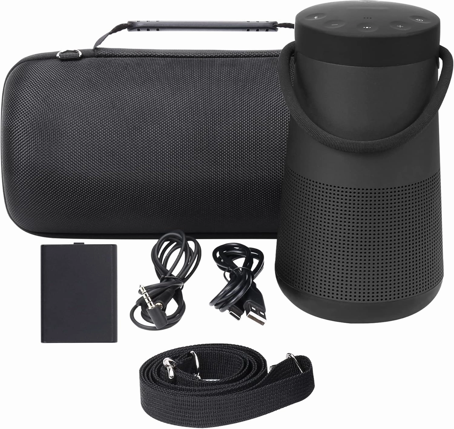 co2CREA Hard Case Bag Replacement for Bose SoundLink Revolve  Series II Revolve Plus Bluetooth 360 Speaker Replacement for Charging Cradle