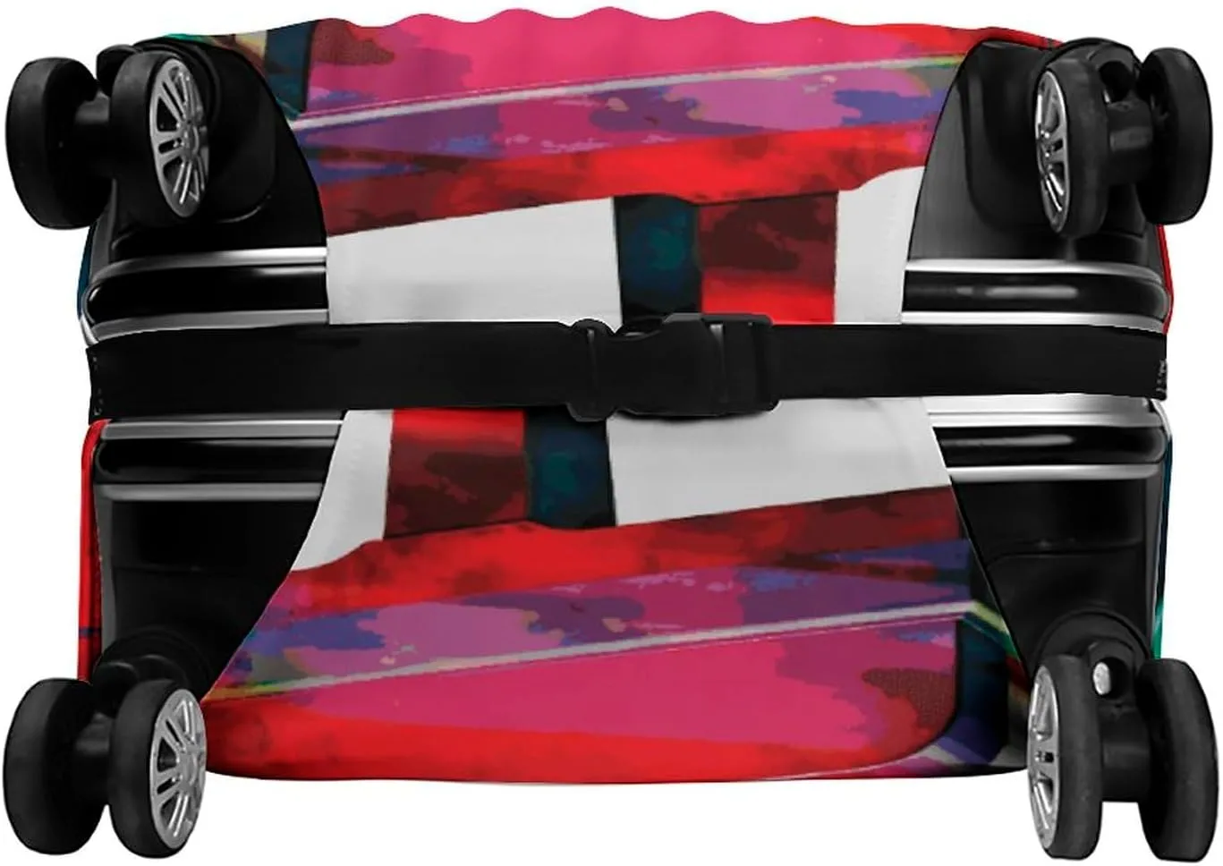 Colorful Piano Keyboard Music Luggage Cover Simple And Generous Suitcase Dust Cover Washable, Scratch Resistant for 19-32 Inch Suitcase M