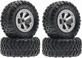 Compatible with WPL C14 C24 B24 B36 for MN D90 for MN-90 MN99S FY003 FY004 4Pcs 73mm Tire Tyre Wheel RC Car Upgrade Parts Accessories RC Wheel Tires