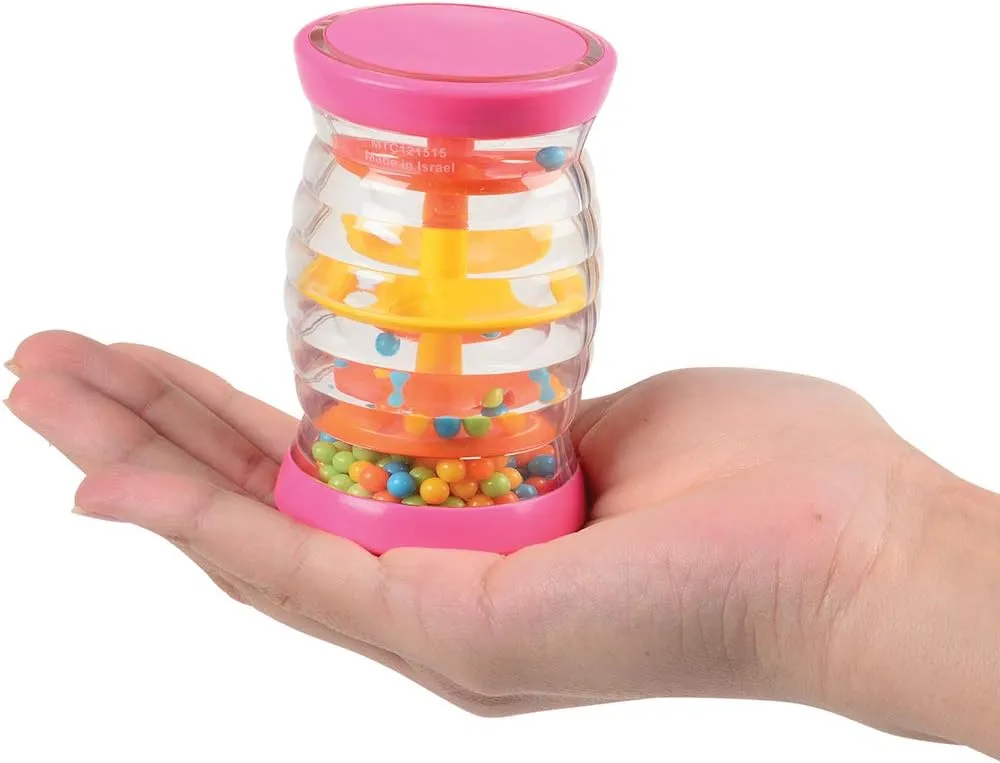 Constructive Playthings Set of Six 3 1/2" H. x 2" W. Rainbow Shakers Musical Instruments for Ages 6 Months and Up
