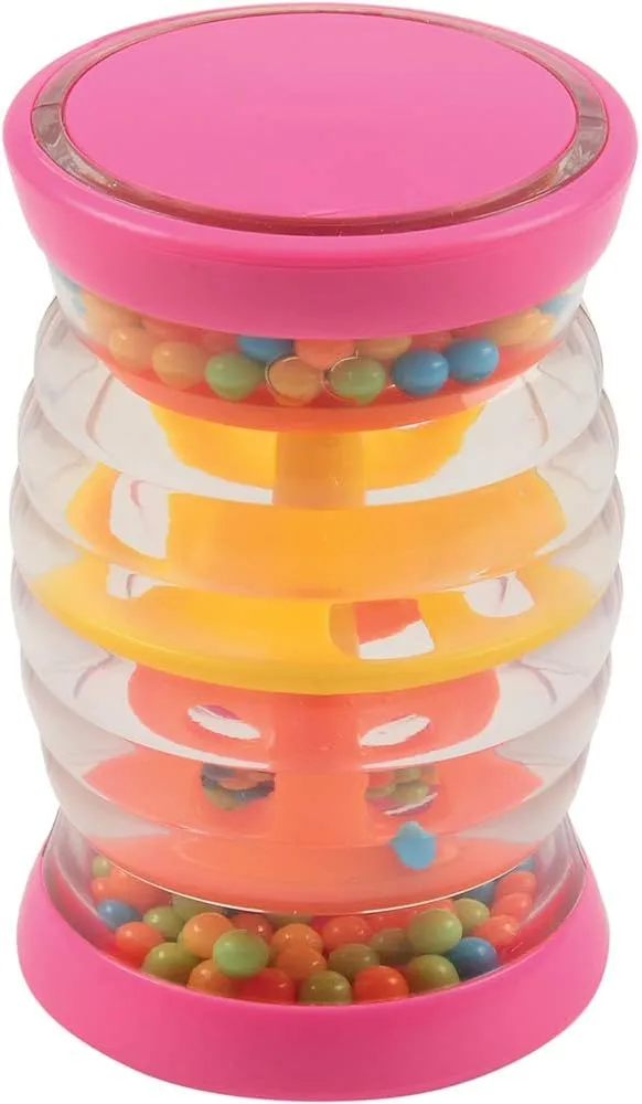 Constructive Playthings Set of Six 3 1/2" H. x 2" W. Rainbow Shakers Musical Instruments for Ages 6 Months and Up