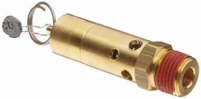 Control Devices SN Series Brass ASME Safety Valve, 150 psi Set Pressure, 1/2" Male NPT