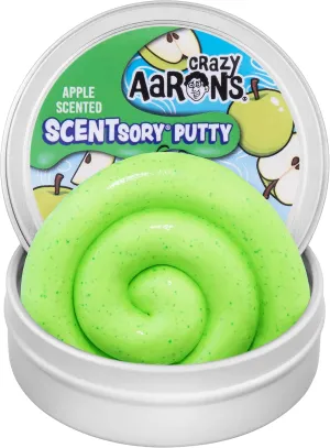 Crazy Aaron's Thinking Putty® - Crisp Apple - Sensory Putty for Kids and Grown ups in a 4" Tin - Creative and Endless Fun, Stress Relief Therapy Toys, Never Dries Out - Made in USA