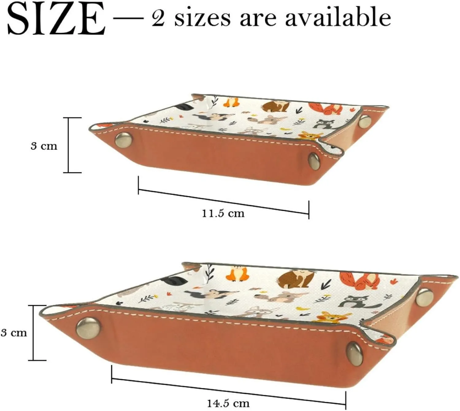 Cute Cartoon Animals Zoo Stacking Jewelry Organizer Trays, Small Drawer Organizer Tray for Jewelry, Bracelets, Earrings, Rings, Convenient and Stylish