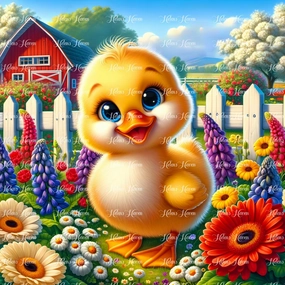 Cute Yellow Duckling