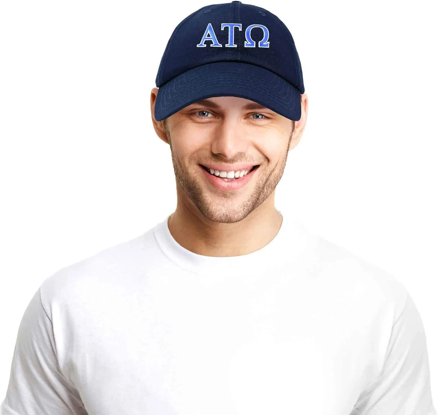 DALIX Alpha Tau Omega Fraternity Greek Letters Ball Cap Embroidered Hat