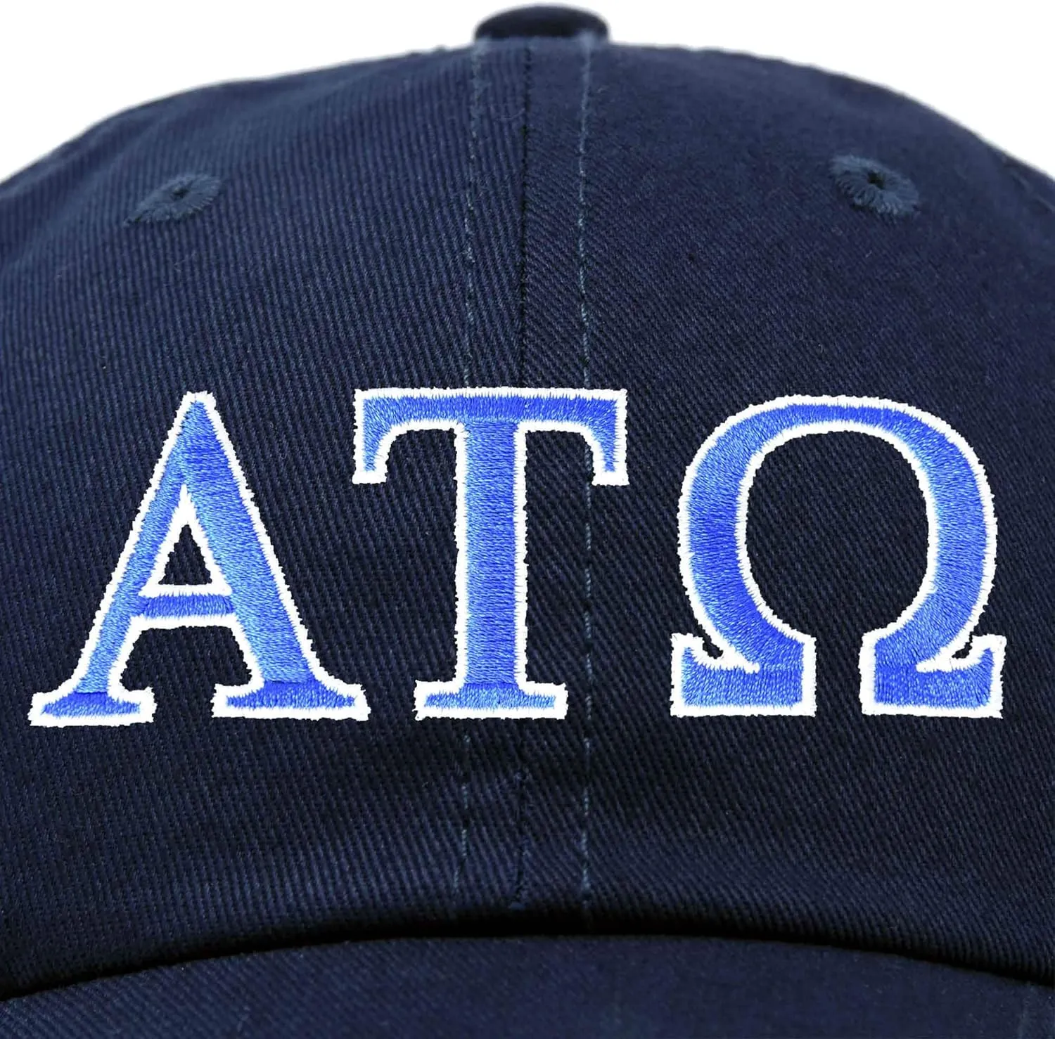 DALIX Alpha Tau Omega Fraternity Greek Letters Ball Cap Embroidered Hat
