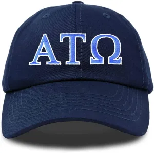 DALIX Alpha Tau Omega Fraternity Greek Letters Ball Cap Embroidered Hat