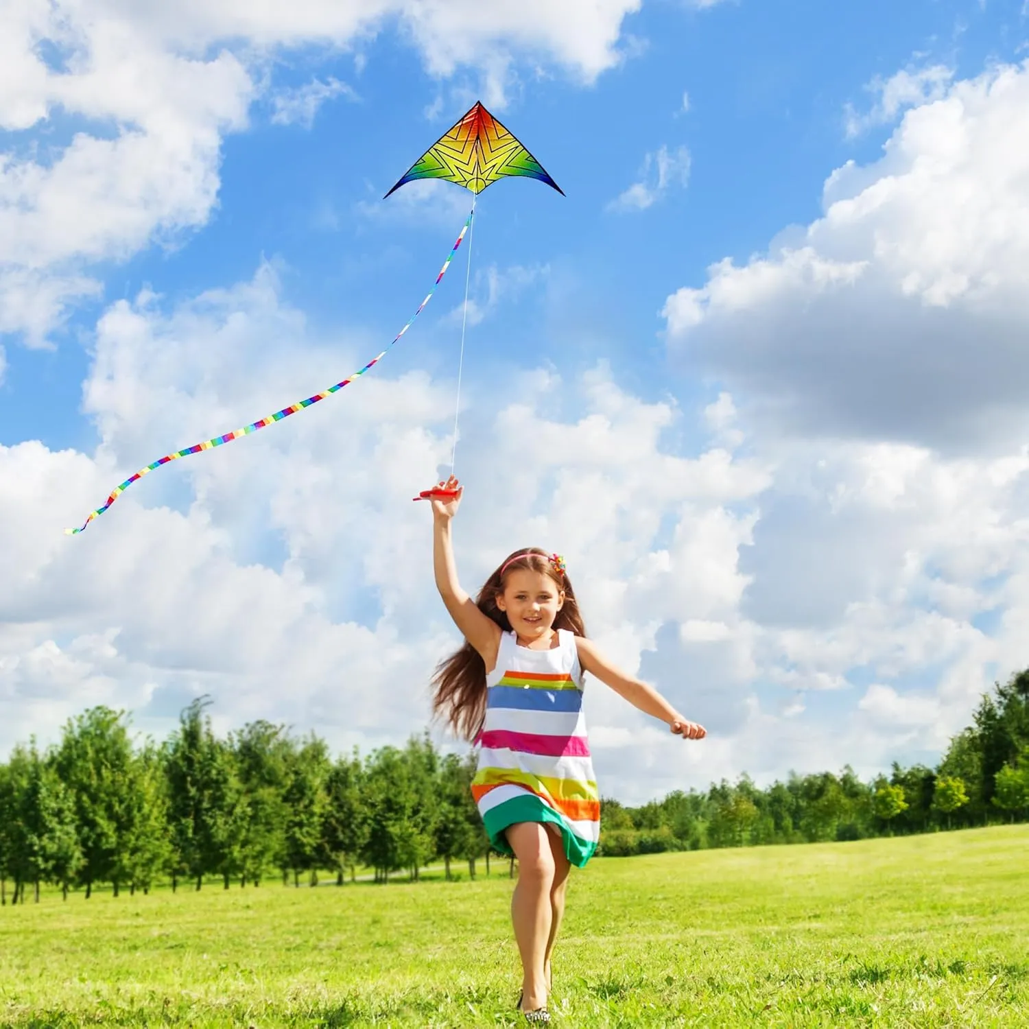 Delta Beginner Kite for Kids & Adults, Easy to Fly Beach Kite