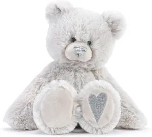 DEMDACO Adventurous Silver Diamond Color April Birthstone 8.5 inch Children's Plush Stuffed Animal Toy