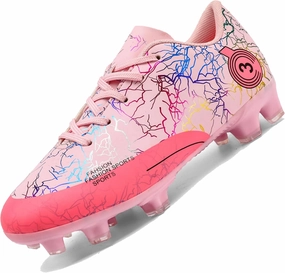 DimaiGlobal Kids Soccer Shoes Boys Girls Soccer Cleats Outdoor Training Athletic Sneakers Professional Spikes Youth Turf Football Shoes Unisex