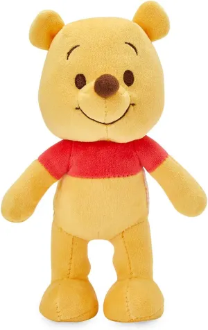 Disney Store Official Pooh nuiMOs Plushie - Soft Plush with Embroidered Features, Poseable Hands & Turning Head, Magnetic Hands for Holding, 6 Inches, Dress Up with nuiMOs Outfits
