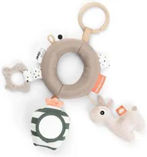 Done by Deer Baby Sensory Activity Ring – Lalee – Sand – Baby Sensory Toy with Teether, Rattle & Mirror – Easy to Grasp – 25 x 21 cm (9.8 x 8.3 in) – Ages 0 