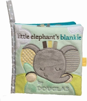 Douglas Baby Gray Elephant Soft Plush Activity Book