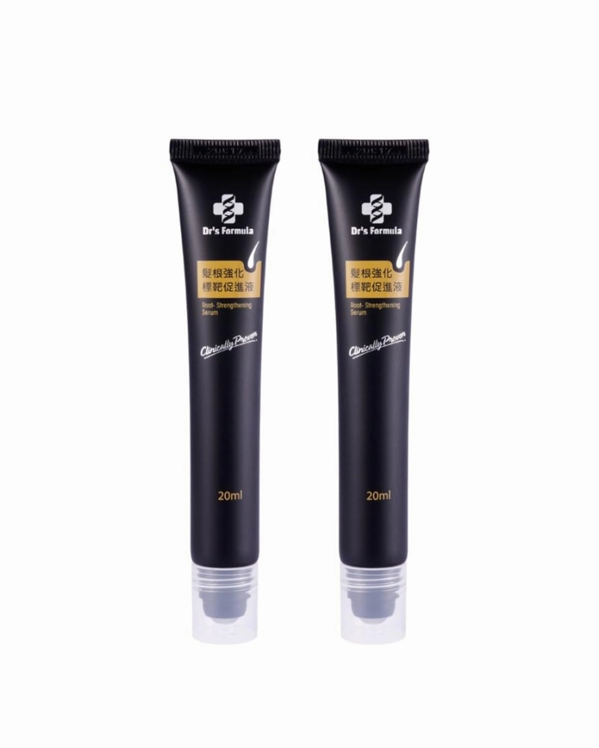 Dr's Formula Hair Root Strengthen Serum Scalp Care Essential Massage Roller Ball Nourishing Volume and Thicken Natural Ingredients Daily Use 0.67 fl oz(Pack of 2)