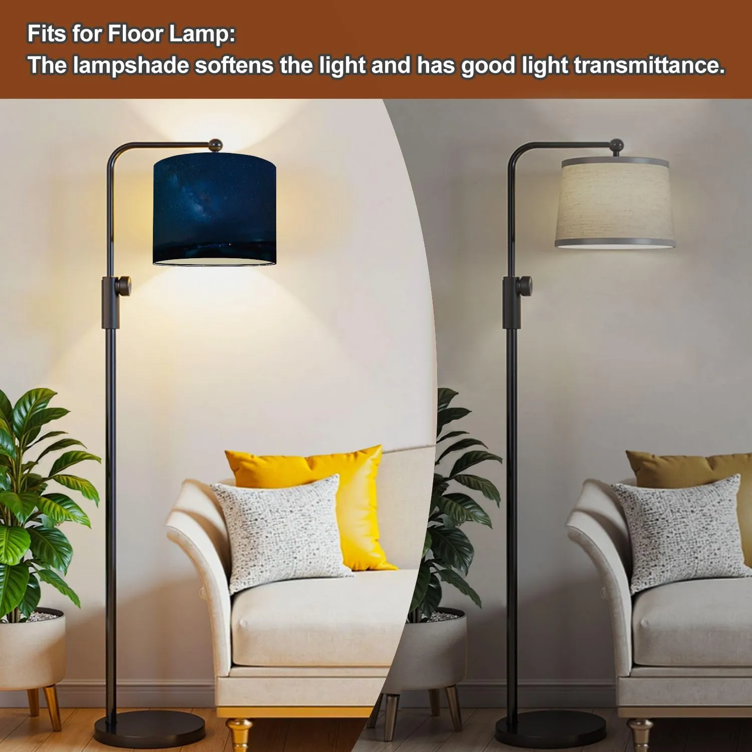 Drum Lamp Shades Plateau scenery Canyon China East Asia Place Geology Horizontal Lamp Shade for Floor Lamps Table Lamps Pendant Light 11"x8.9" Linen Replacement Large Lampshades