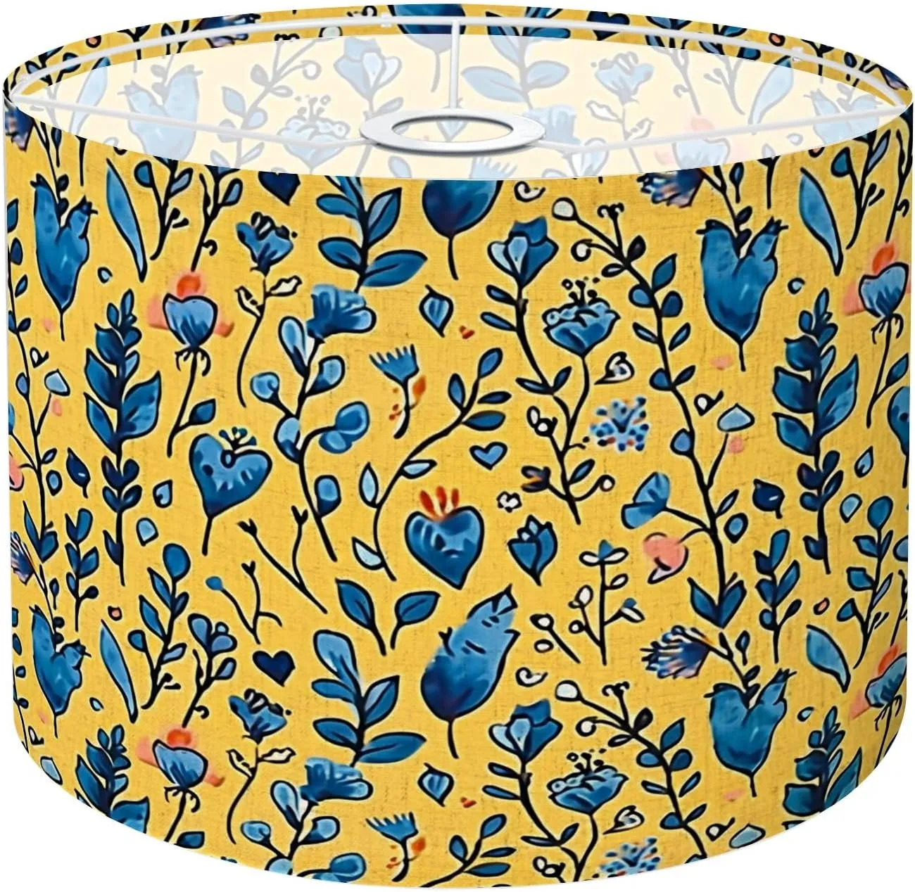 Drum Lamp Shades Tiny meadow flowers seamless for summer dress textile print Lamp Shade for Floor Lamps Table Lamps Pendant Light 11"x8.9" Linen Replacement Large Lampshades