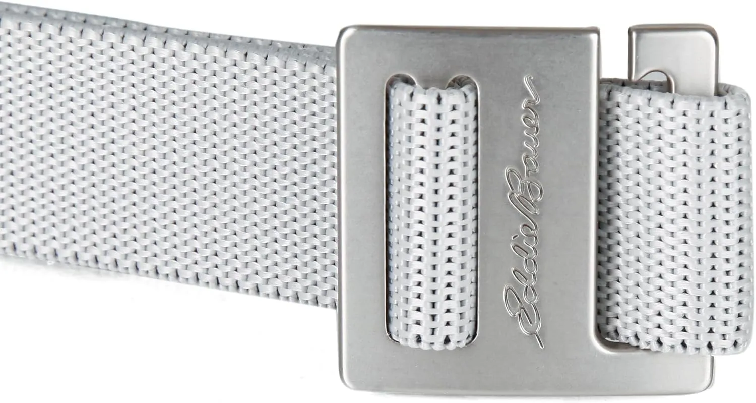 Eddie Bauer Men's Backcountry Belt-Active Stretch Webbing with Metal Glide Buckle