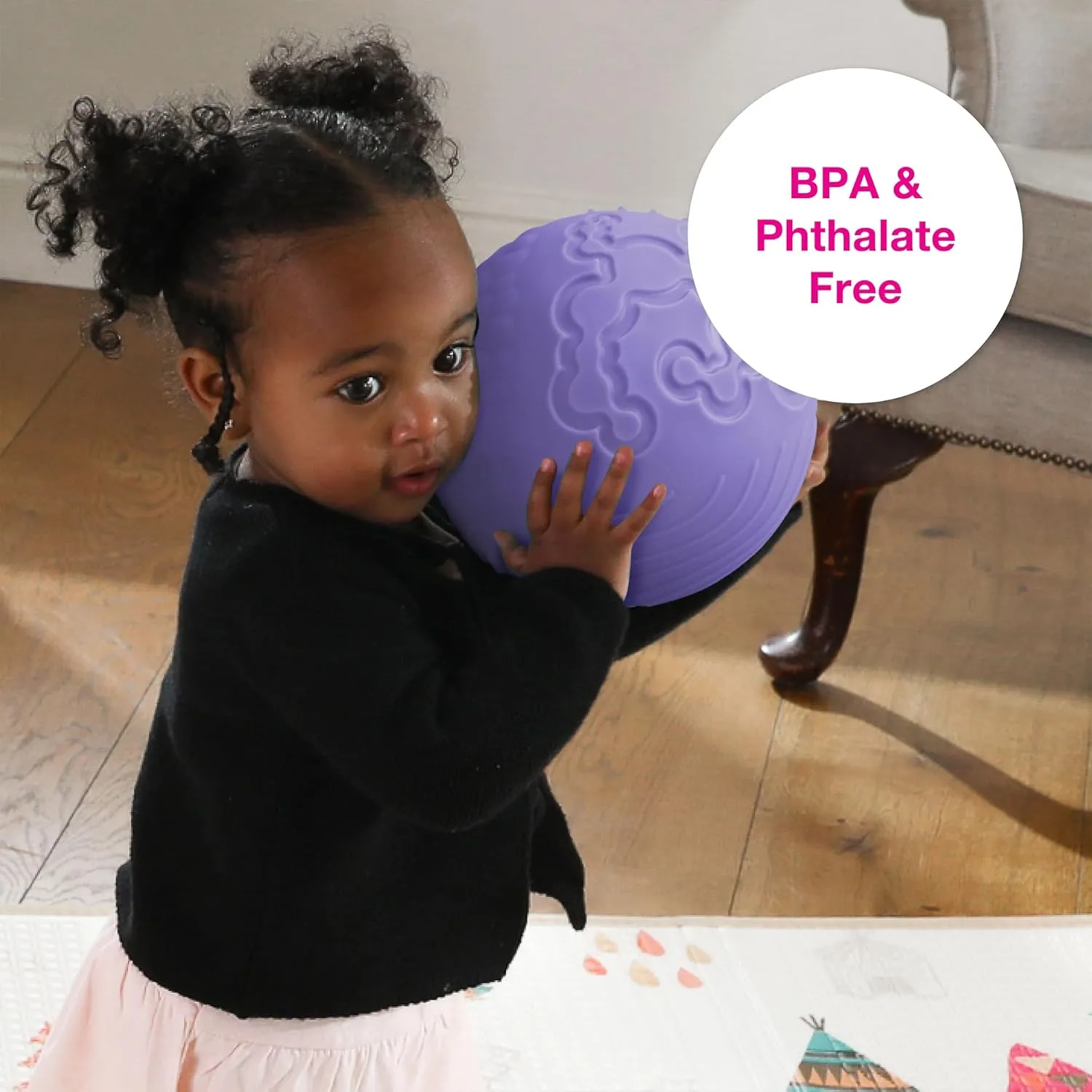 Edushape Texture-iffic Sensory Ball for Baby - 7" Baby Ball for Kids with 8 Sections of Different Tactile Patterns