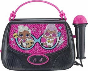 EKids L.O.L. Surprise! Portable Karaoke Machine | with Microphone for Sing Along for Children from 3 Years