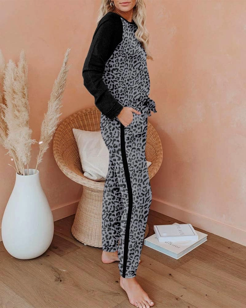 Ekouaer Women's Pajama Set Long Sleeve PJs 2 Piece Outfit Pullover Sleepwear Sweatshirt and Long Pants With Pockets