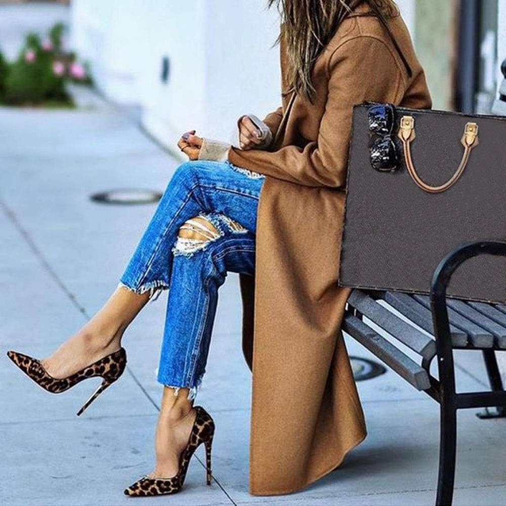 Elisabet Tang Women Pumps, Pointed Toe High Heel 4.7 inch/12cm Party Stiletto Heels Shoes
