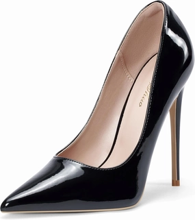 Elisabet Tang Women Pumps, Pointed Toe High Heel 4.7 inch/12cm Party Stiletto Heels Shoes Matte