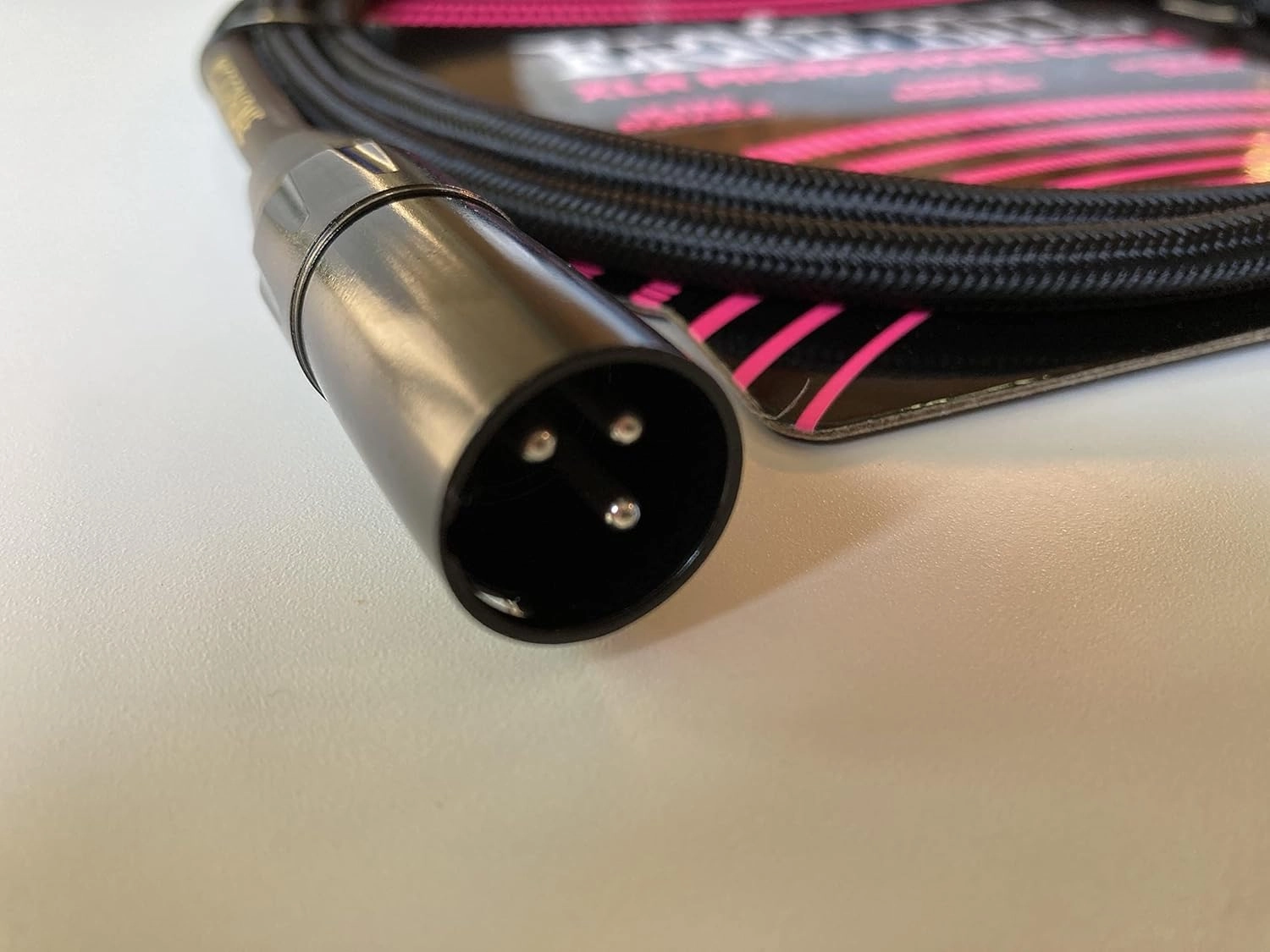 Ernie Ball Braided XLR Microphone Cable with Zorro Polishing Cleaning Cloth in Black - Pack of 2 (Black, 20 Feet) P06392