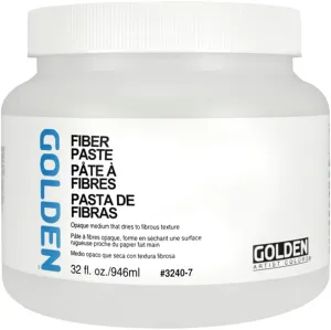 Fiber Paste by GOLDEN, 32 fl. oz. Jar, Professional Acrylic Paste Medium, Opaque