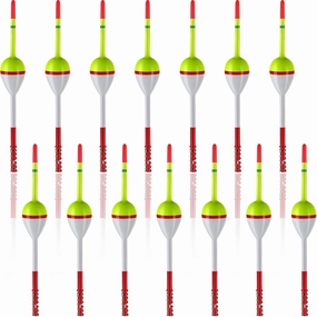 Fishing Floats Bobbers Balsa Wood Floats Oval Stick Spring Floats Slip Bobbers for Fishing Balsa Floats Crappie Tackle Accessories