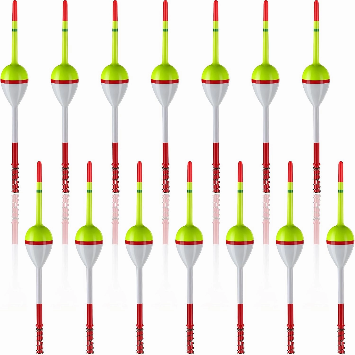 Fishing Floats Bobbers Balsa Wood Floats Oval Stick Spring Floats Slip Bobbers for Fishing Balsa Floats Crappie Tackle Accessories