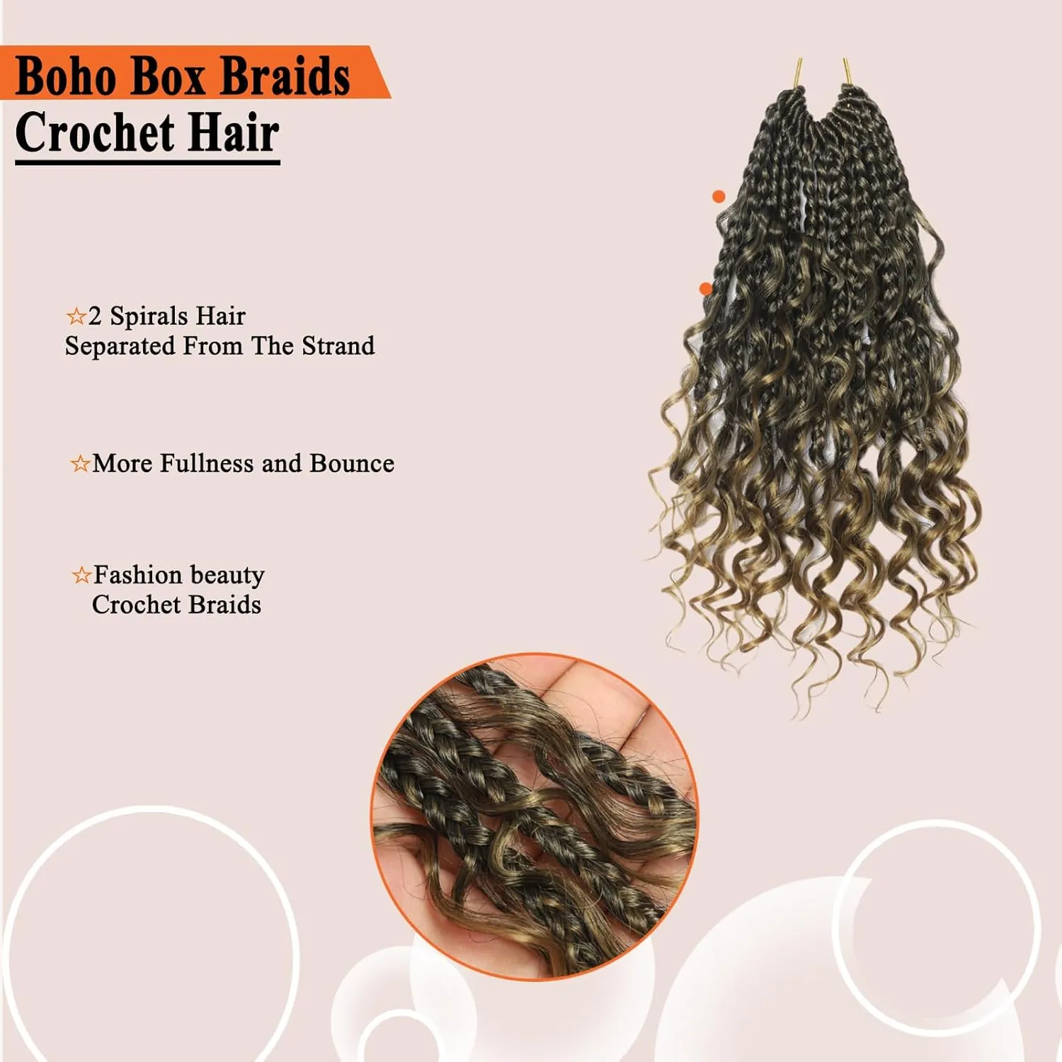 Flagship Goddess Box Braids Crochet Hair, 12 Inch 9 Packs Ombre Boho Crochet Box Braids with Curly Ends Crochet Hair for Black Women,Bohomian Pre looped Box Braids Crochet Hair Extension-T27