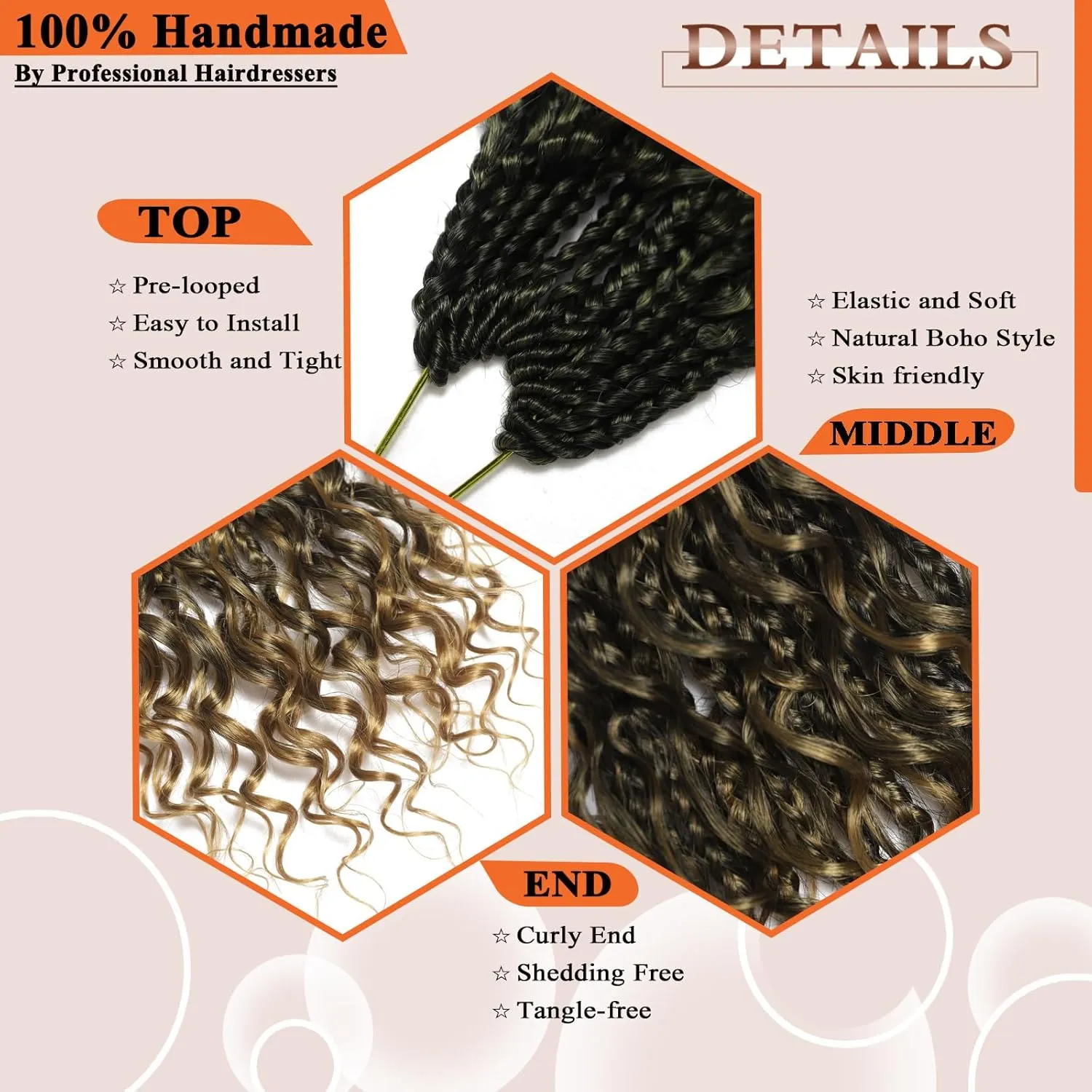 Flagship Goddess Box Braids Crochet Hair, 12 Inch 9 Packs Ombre Boho Crochet Box Braids with Curly Ends Crochet Hair for Black Women,Bohomian Pre looped Box Braids Crochet Hair Extension-T27