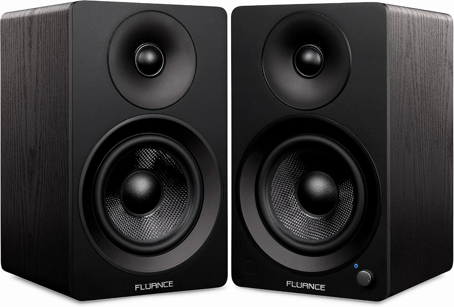 Fluance Reference RT85 High Fidelity Vinyl Turntable (Piano Black), PA10 Phono Preamp and Ai41 Powered 5" Bookshelf Speakers (Black Ash), Ortofon 2M Blue Cartridge, 90W Class D Amplifier, Bluetooth